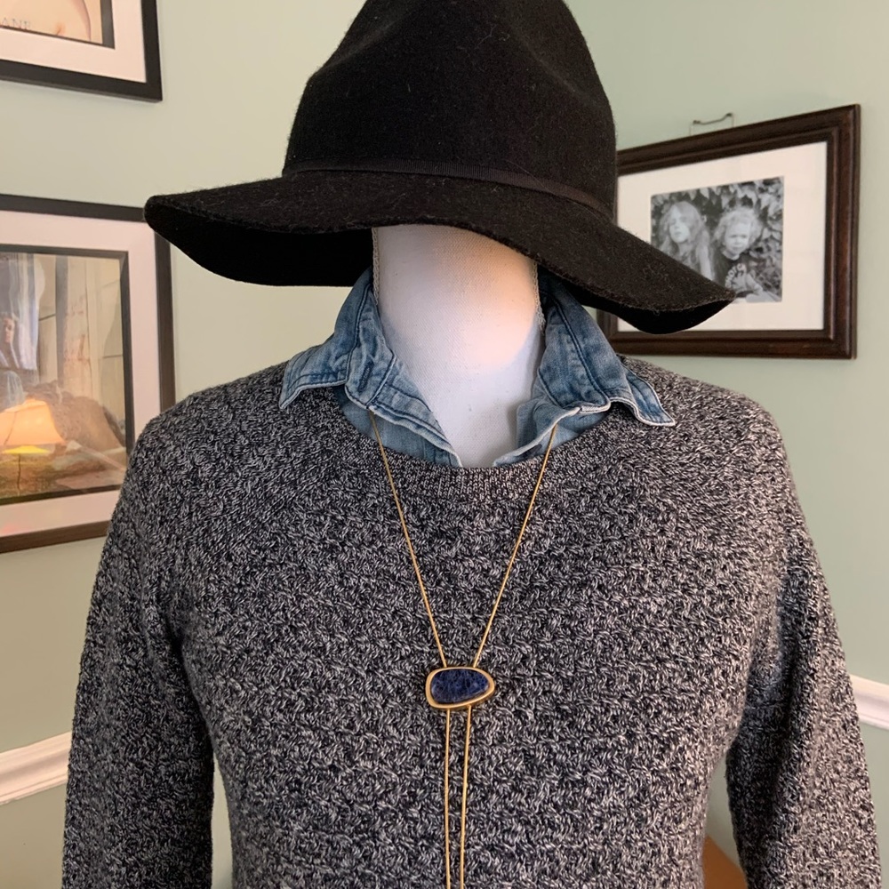 American Eagle marked zip up crewneck sweater